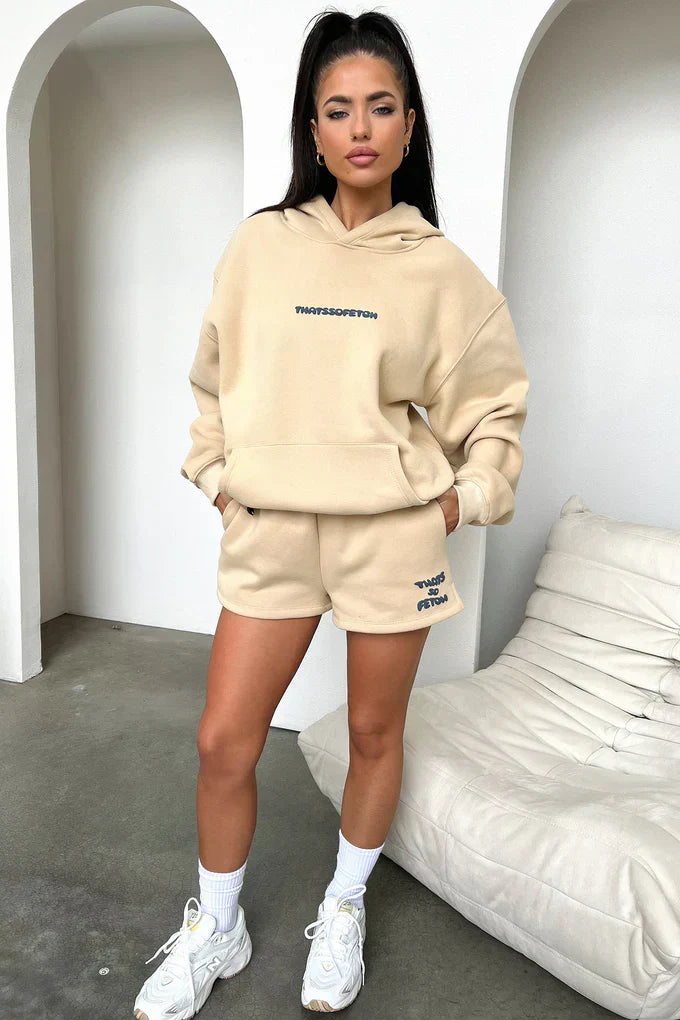 Oversize Hoodie Set - Beige