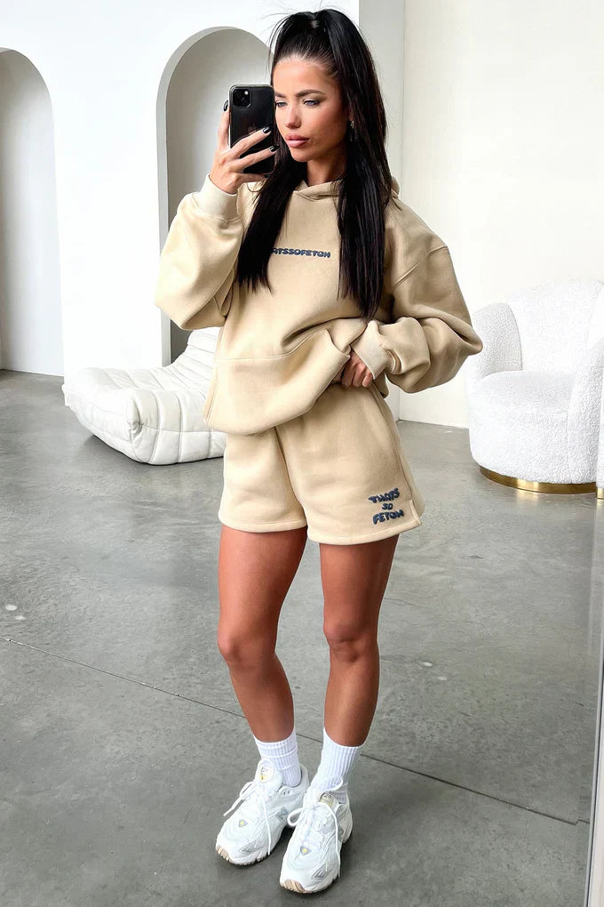 Oversize Hoodie Set - Beige