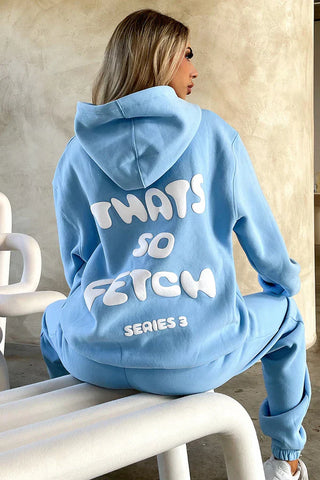 Oversize Hoodie Set - Blue