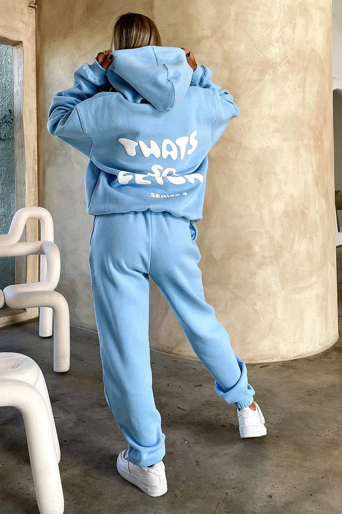 Oversize Hoodie Set - Blue