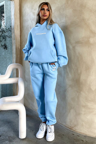 Oversize Hoodie Set - Blue