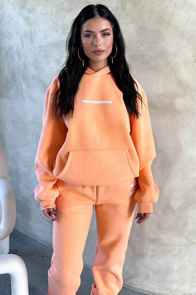 Oversize Hoodie Set -Peach