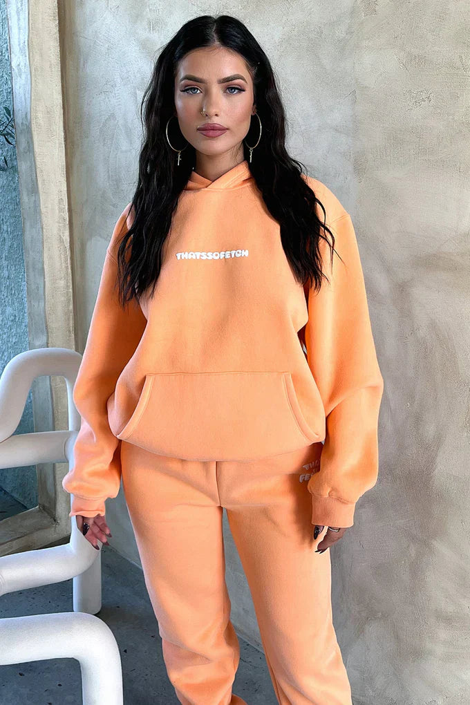 Oversize Hoodie Set -Peach