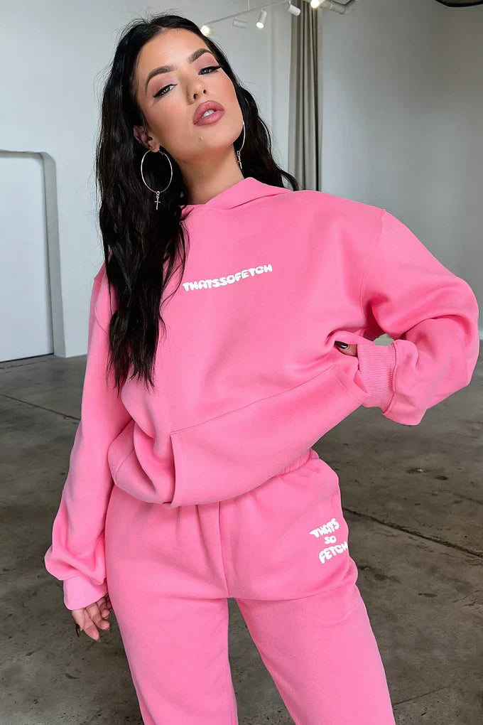 Oversize Hoodie Set - Pink