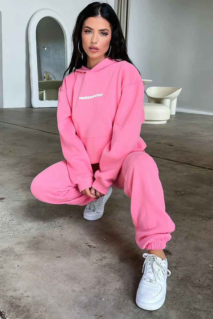 Oversize Hoodie Set - Pink