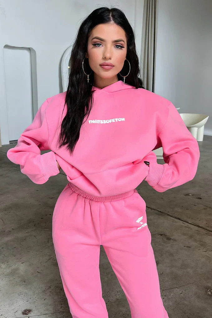 Oversize Hoodie Set - Pink