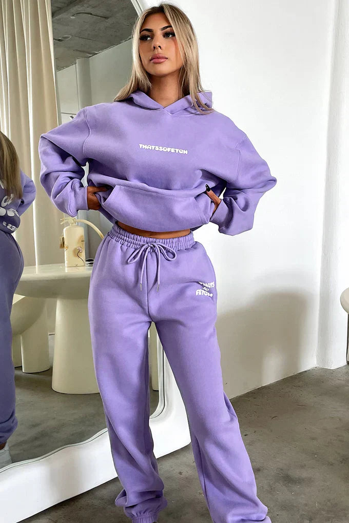 Oversize Hoodie Set - Purple