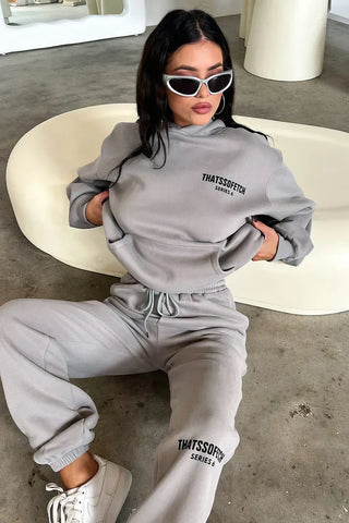 Oversize Hoodie Set - Grey