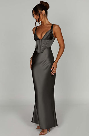 Kendall Maxi Dress - Charcoal