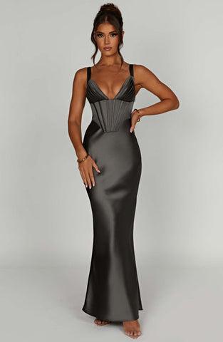 Kendall Maxi Dress - Charcoal