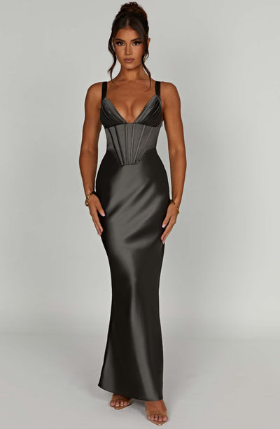 Kendall Maxi Dress - Charcoal