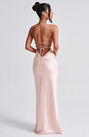 Maria Maxi Dress - Peach