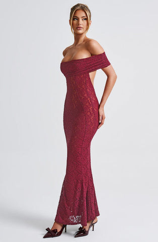 Maeve Maxi Dress - Burgundy