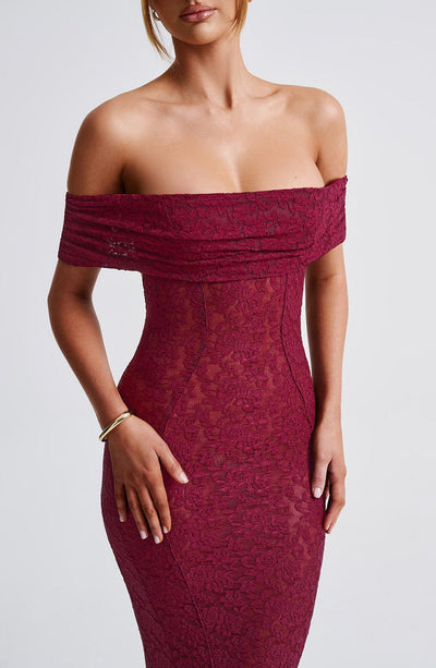 Maeve Maxi Dress - Burgundy