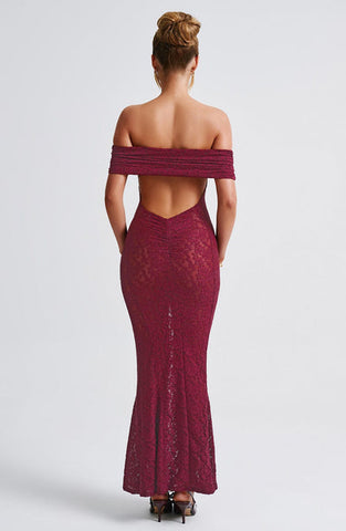 Maeve Maxi Dress - Burgundy