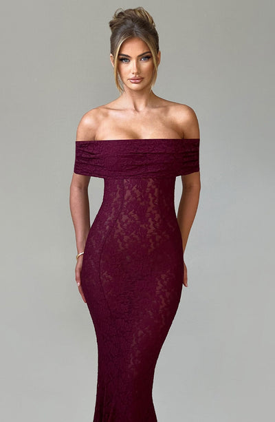 Maeve Maxi Dress - Burgundy