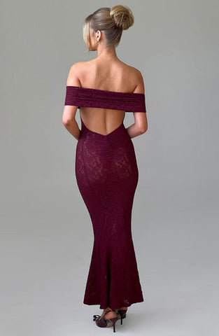 Maeve Maxi Dress - Burgundy