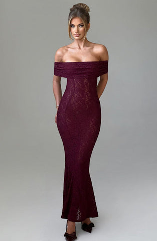 Maeve Maxi Dress - Burgundy