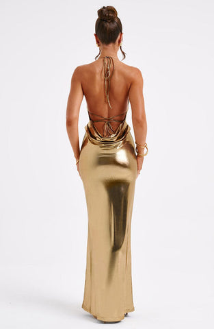 Harper Maxi Dress - Gold