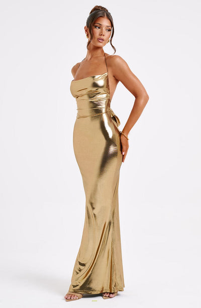 Harper Maxi Dress - Gold