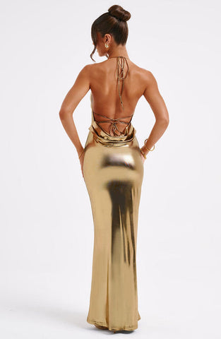 Harper Maxi Dress - Gold