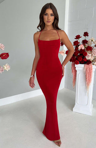 Harper Maxi Dress - Red