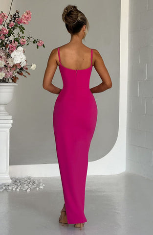 Martha Maxi Dress - Hot Pink