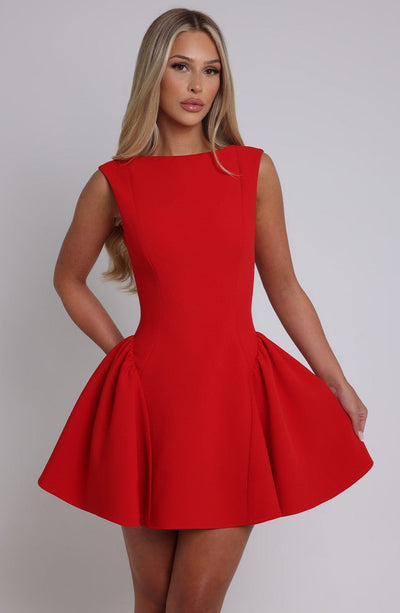 Michelle Mini Dress - Red