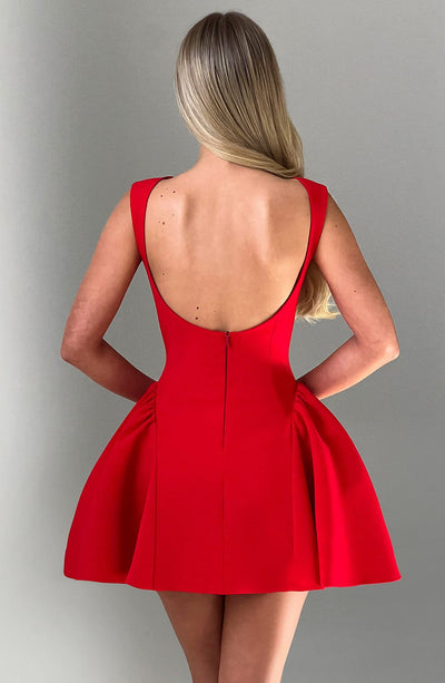 Michelle Mini Dress - Red