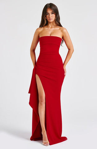 Elena Maxi Dress - Red