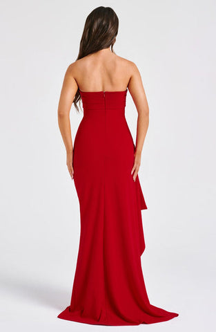 Elena Maxi Dress - Red