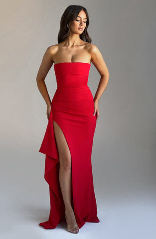 Elena Maxi Dress - Red