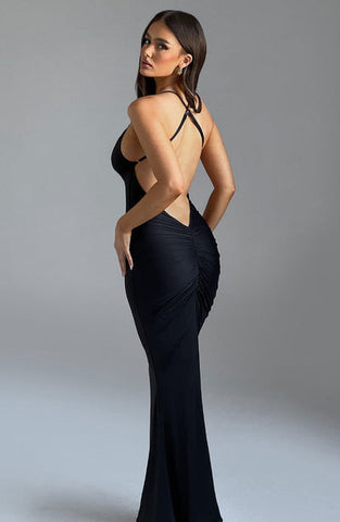 Marie Maxi Dress - Black