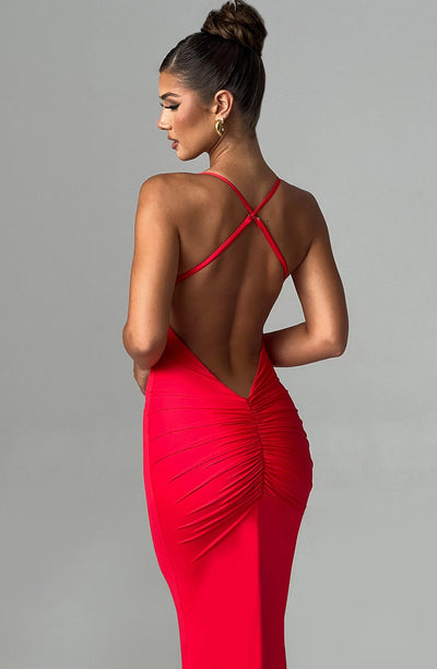 Marie Maxi Dress - Red