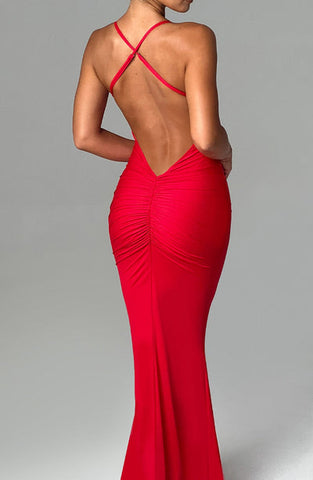 Marie Maxi Dress - Red