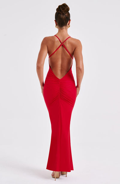 Marie Maxi Dress - Red