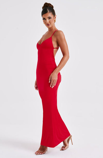 Marie Maxi Dress - Red