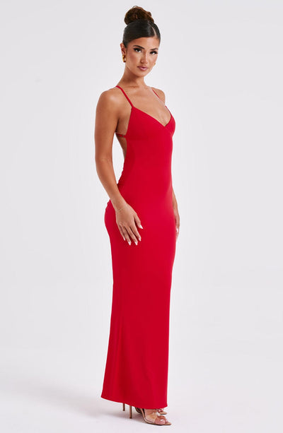 Marie Maxi Dress - Red